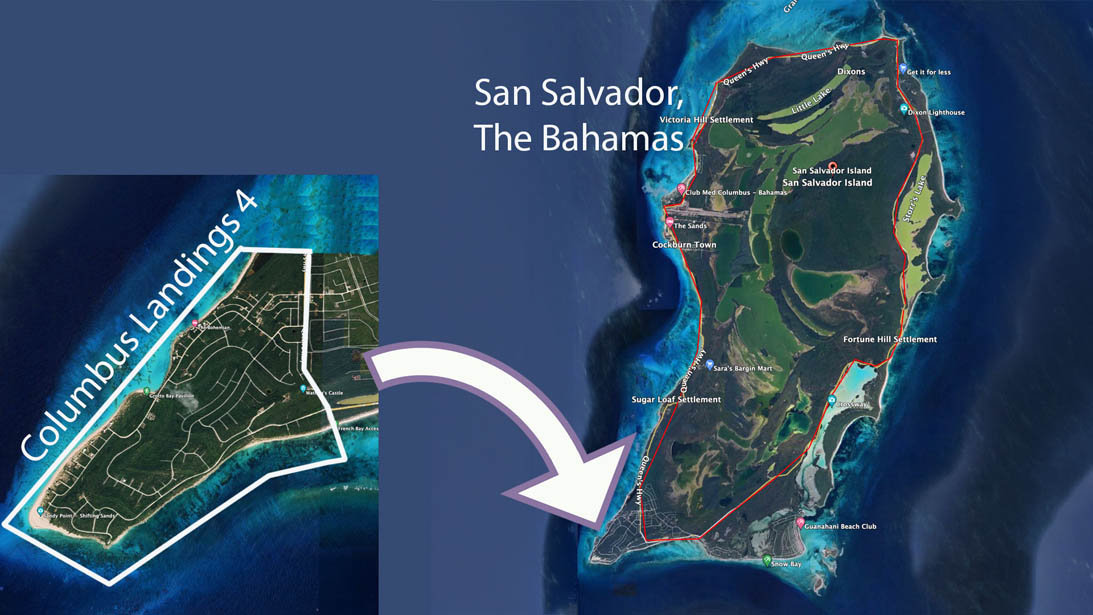 Map of Columbus Landings 4
